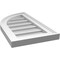 Ekena Millwork Quarter Round Top Left Surface Mount PVC Gable Vent w/ 2"W x 1-1/2"P Brickmould Frame, 12"W x 22"H GVPQL12X2202SN - alternate 5